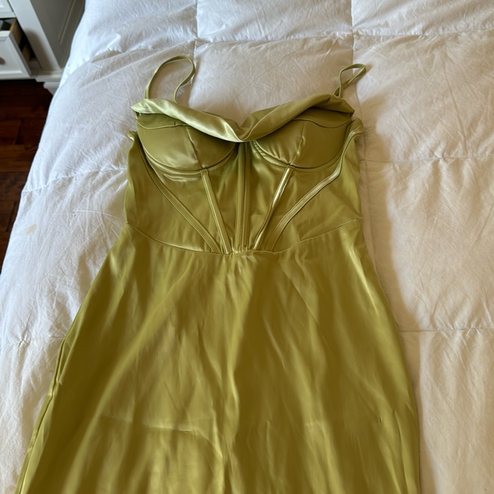BRAND NEW Green Corset Style Dress
